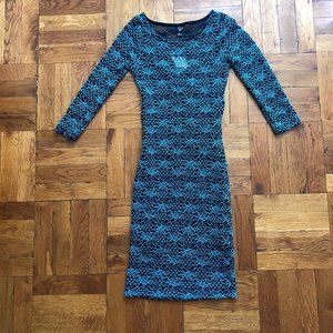 Black and turquoise lace 3/4 sleeve dress NWT homecoming